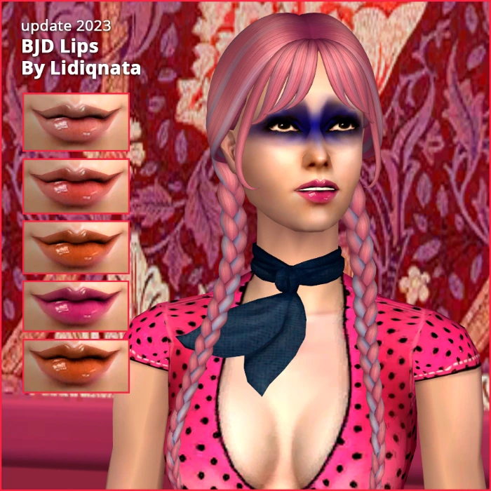 bjd lips by lidiqnata for sims 2
